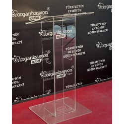 Şeffaf Pleksi Nikah Kürsüsü 8 mm Şeffaf Pleksi Nikah Kürsüsü 8 mm